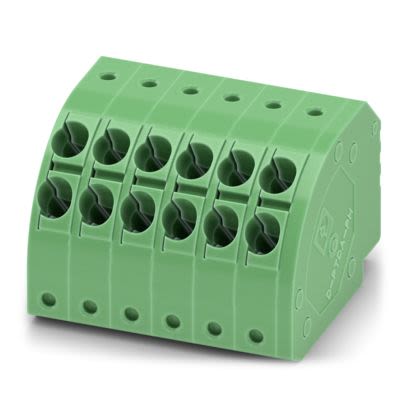 Phoenix Contact, 3.5mm Pitch, PTDA, 12 Way, , Pluggable Terminal Block, Plug, PCB Mount, Push In Spring Termination, [1725159]; 556-329