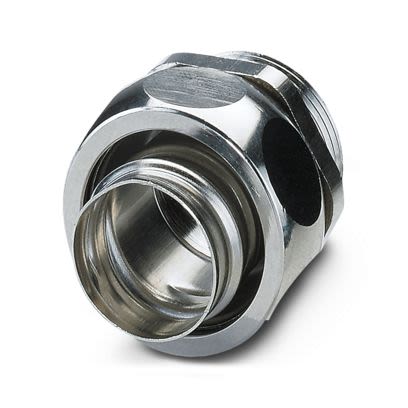 Phoenix Contact WP-G Series Silver Nickel Plated Brass Cable Gland, PG21 Thread, 20.5mm min., 27mm max., IP40 [3241041]; 556-396
