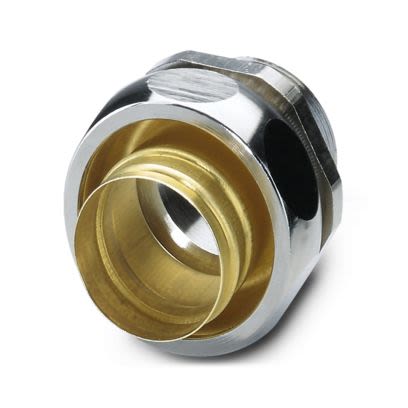 Phoenix Contact WP-G Series Silver Nickel Plated Brass Cable Gland, M32 Thread, 27.5mm min., 36mm max., IP65 [3241063]; 556-403