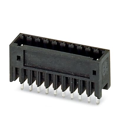 Phoenix Contact MCV Series Vertical Wave Soldering Mount PCB Header, 9 Contact(s), 2.5 mm Pitch, 1 Row(s), Shrouded [1963829]; 556-472