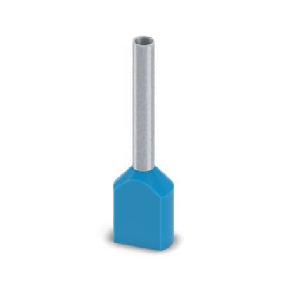 Phoenix Contact, Ferrule A Insulated Bootlace Ferrule, 19mm Pin Length, 1.5mm Pin Diameter, Blue [2100012]; 556-517