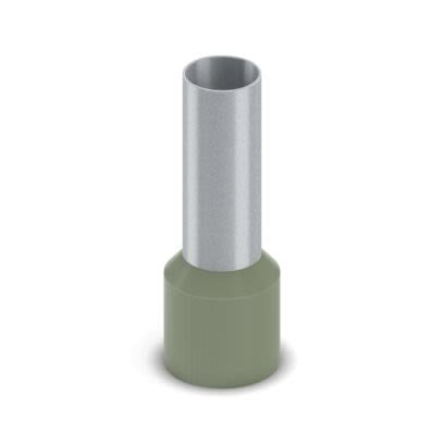 Phoenix Contact, Ferrule A Insulated Bootlace Ferrule, 25mm Pin Length, 10.3mm Pin Diameter, Green [2100023]; 556-518
