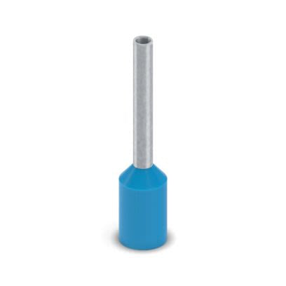 Phoenix Contact, Ferrule A Insulated Bootlace Ferrule, 10mm Pin Length, 1.3mm Pin Diameter, Blue [2100107]; 556-539
