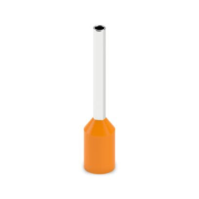 Phoenix Contact, AI-GB Insulated Ferrule, 10mm Pin Length, 1.1mm Pin Diameter, Orange [2100130]; 556-543