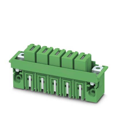 Phoenix Contact DFK-IPCV 35 HC/.-GF Series Straight Wave Soldering Mount Pluggable Terminal Block, 3 Contact(s), 15 mm [1793613]; 556-701
