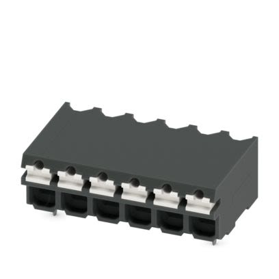 Phoenix Contact SPT Series PCB Terminal Block, 6-Contact, 3.81mm Pitch, Surface Mount, 1-Row, Push In Spring Termination [1824679]; 556-717