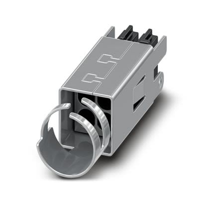 Phoenix Contact PCB Terminal Block, 2-Contact, 2.54mm Pitch, Push-In, 2-Row, Crimp Termination [1128660]; 556-889