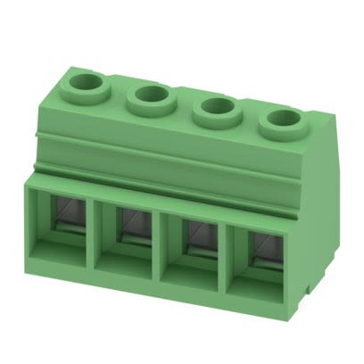Phoenix Contact MKDSP 25 Series PCB Terminal Block, 4-Contact, 15mm Pitch, Wave Soldering, 1-Row, Screw Termination [1932601]; 556-909