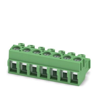 Phoenix Contact 5/..-PVH, PT 1 Series PCB Terminal Block, 7-Contact, 5mm Pitch, PCB Mount, 1-Row, Screw Termination [1934913]; 556-911