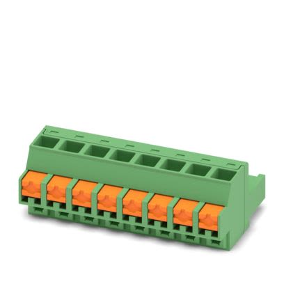 Phoenix Contact, 5.08mm Pitch, FKCOR, 8 Way, , Pluggable Terminal Block, Plug, PCB Mount, Push In Spring Termination, [1861292]; 556-931
