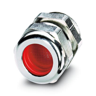 Phoenix Contact RM, SF Series Brass Nickel Plated Brass Cable Gland, M20 Thread, 9mm min., 13mm max., IP68 [1607019]; 557-107