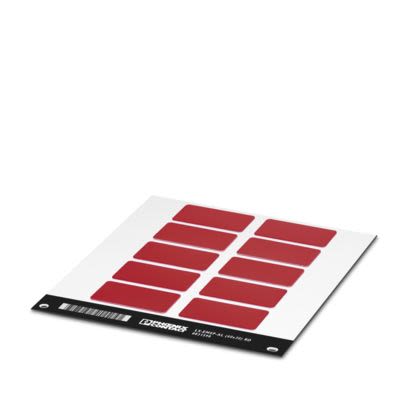 Phoenix Contact LS-EMLP-AL Adhesive Marking Foil, Red, Pre-printed "Unlabeled", for Devices In The Control Cabinet, [0831598]; 557-209