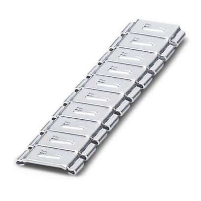 Phoenix Contact SD-WMTBS Slide On Cable Marker, Silver, Pre-printed "Letters", 16 → 305mm Cable, for Conductor [0826640:W]; 557-221