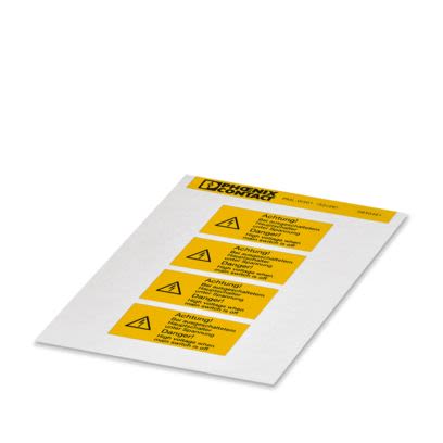 Phoenix Contact Adhesive Pre-Printed Label. Quantity: 5Sheets [0830461]; 557-258
