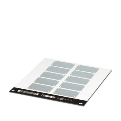 Phoenix Contact LS-EMSP-AL Screw Cable Label, Silver, Pre-printed "Unlabeled", for Devices In The Control Cabinet, [0831617]; 557-337