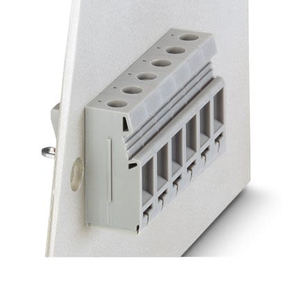 Phoenix Contact VDFK 6/K-DP Series PCB Terminal Block, 2-Contact, 10mm Pitch, Screw Mount, 1-Row, Solder Termination [0711043]; 557-407