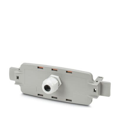 Phoenix Contact RAL 7042 PC Front Plate, 34mm H, 196mm W, 62mm L for Use with ECS Outdoor Housings [1050383]; 557-423