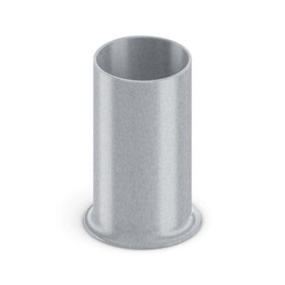 Phoenix Contact, A 50-18 Insulated Bootlace Ferrule, 18mm Pin Length, 10.3mm Pin Diameter, Silver [2100025]; 557-527