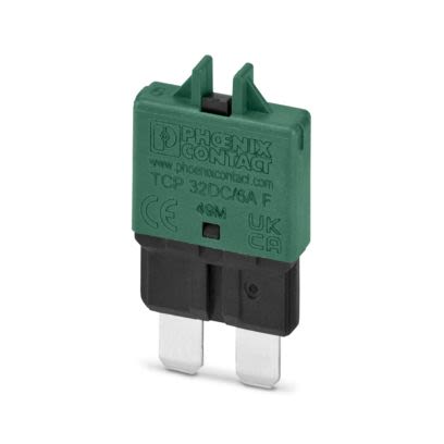 Phoenix Contact Thermal Circuit Breaker - TCP  Single Pole 32V dc Voltage Rating On Base Element, 6A Current Rating [1499940]; 557-560