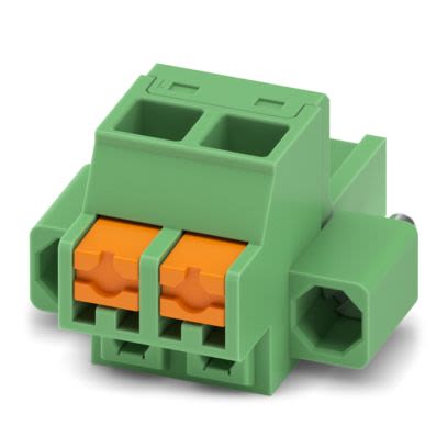 Phoenix Contact, 5.08mm Pitch, FKCOR, 2 Way, , Pluggable Terminal Block, Plug, Screw Mount, Push In Spring Termination, [1861467]; 557-567