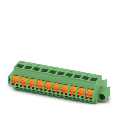 Phoenix Contact, 5.08mm Pitch, FKCOR, 10 Way, , Pluggable Terminal Block, Plug, Screw Mount, Push In Spring [1861548]; 557-568