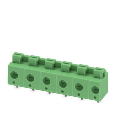 Phoenix Contact PTS Series PCB Terminal Block, 6-Contact, 7.5mm Pitch, Wave Soldering, 1-Row, Push In Spring Termination [1703088]; 557-674