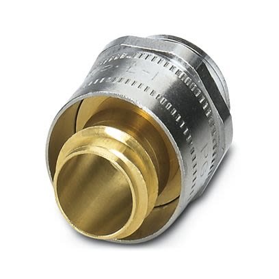 Phoenix Contact Brass Nickel Plated Brass Cable Gland, PG11 Thread, 14mm max., IP40 [3241025]; 557-707