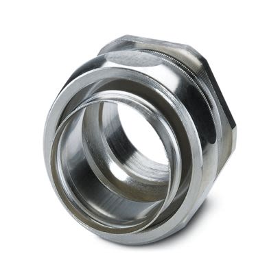 Phoenix Contact WP-G Series Silver Nickel Plated Brass Cable Gland, M40 Thread, 36.5mm min., 45mm max., IP40 [3241050]; 557-716