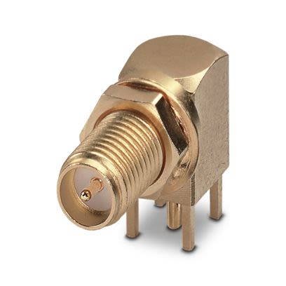 Phoenix Contact CUC-COX Series Socket Wave Soldering Coaxial PCB Connector, Solder Termination, Straight Body [1340152]; 557-724