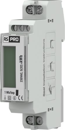 RS PRO 1 Phase LCD Energy MeterEnergy Meter [0]; 557-782