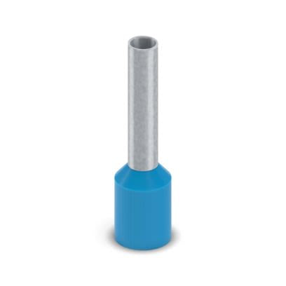 Phoenix Contact, Ferrule A Insulated Bootlace Ferrule, 18mm Pin Length, 2.3mm Pin Diameter, Blue [2100244]; 557-832