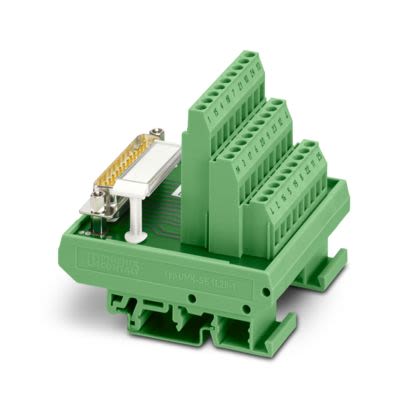 Phoenix Contact VARIOFACE Series 25-Contact Male Interface Module, D-sub Connector, DIN Rail Mount, 2A [2281720]; 557-836