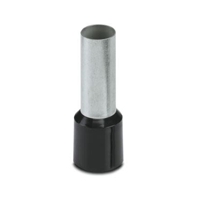 Phoenix Contact, AI Insulated Ferrule, 25mm Pin Length, 10.3mm Pin Diameter, Black [3240678]; 557-904