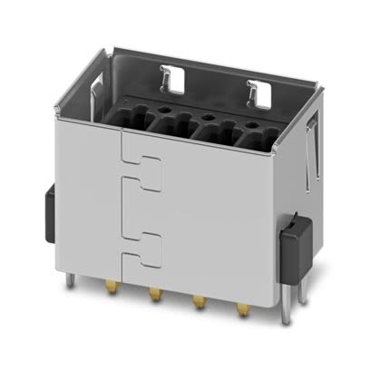 Phoenix Contact DMCV Series Wave Soldering Mount PCB Header, 4 Contact(s), 2.54 mm Pitch, Shrouded [1145419]; 557-937