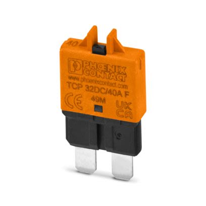 Phoenix Contact Thermal Circuit Breaker - TCP  Single Pole 32V dc Voltage Rating On Base Element, 40A Current Rating [1499947]; 557-952