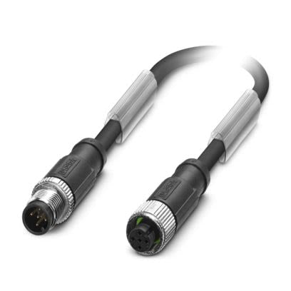 Phoenix Contact Straight Male 5 way M12 to Straight Female 5 way M12 Sensor Actuator Cable, 1m [1513910]; 557-959