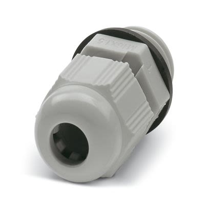 Phoenix Contact G-INVEN Series Light Grey Polyamide Cable Gland, M12 Thread, 4mm min., 7mm max., IP66, IP67 [1424532]; 558-121