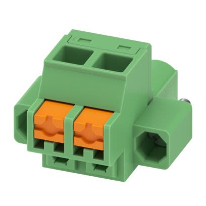 Phoenix Contact, 5.08mm Pitch, 5/..-STF, FKCOW 2, 2 Way, , Pluggable Terminal Block, Female connector, Screw Mount, [1860772]; 558-134
