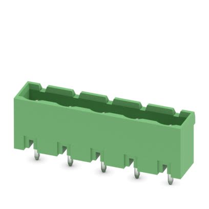 Phoenix Contact GMSTBVA Series Straight Wave Soldering Mount PCB Header, 5 Contact(s), 7.5 mm Pitch, 1 Row(s), Shrouded [1766699]; 558-175