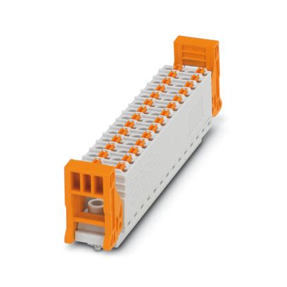 Phoenix Contact, 6.35mm Pitch, 5/..-FF, FRONT-FMC 1, 56 Way, , Pluggable Terminal Block, Plug, Screw Mount, Push In [1714761]; 558-197