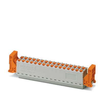 Phoenix Contact, 6.35mm Pitch, 5/..-FF, FRONT-FMC 1, 64 Way, , Pluggable Terminal Block, Plug, Screw Mount, Push In [1714765]; 558-198