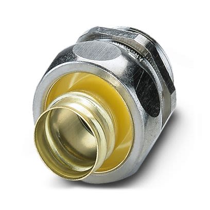 Phoenix Contact WP-G Series Silver Nickel Plated Brass Cable Gland, PG16 Thread, 15.5mm min., 21mm max., IP65 [3241054]; 558-220