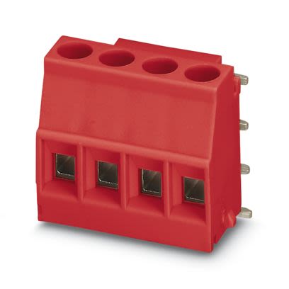 Phoenix Contact MKDSO Series PCB Terminal Block, 4-Contact, 5mm Pitch, Wave Soldering, 1-Row, Plug In, Screw Termination [2909413]; 558-249