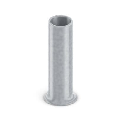 Phoenix Contact, 5-8, A 2 Bootlace Ferrule, 8mm Pin Length, 2.2mm Pin Diameter, Silver [2100060]; 558-312