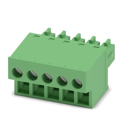 Phoenix Contact, 3.81mm Pitch, 5/..-ST, FRONT-MC 1, 5 Way, , Pluggable Terminal Block, Plug, PCB Mount, Screw [1850699]; 558-589