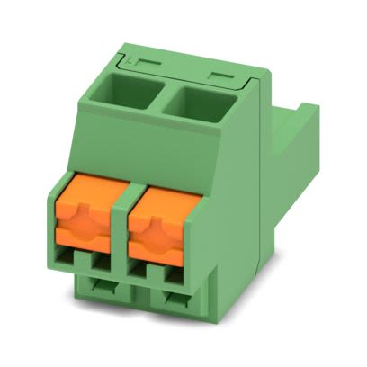 Phoenix Contact, 5.08mm Pitch, FKCOR, 2 Way, , Pluggable Terminal Block, Plug, PCB Mount, Push In Spring Termination, [1861234]; 558-605