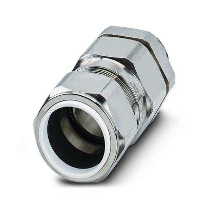 Phoenix Contact G-ESSWU Series Brass Nickel Plated Brass Cable Gland, M32 Thread, 33.9mm min., 23.7mm max., IP66, IP67, [1411094]; 558-614