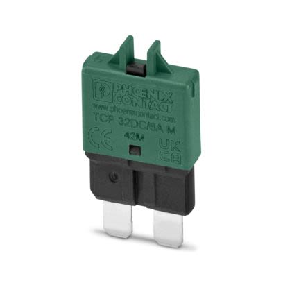 Phoenix Contact Thermal Circuit Breaker - TCP  Single Pole 32V dc Voltage Rating On Base Element, 6A Current Rating [1499965]; 558-696