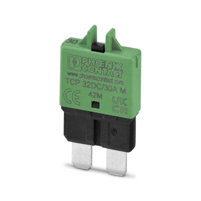 Phoenix Contact Thermal Circuit Breaker - TCP  Single Pole 32V dc Voltage Rating On Base Element, 30A Current Rating [1499987]; 558-698