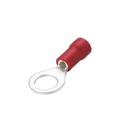 RS PRO Insulated Ring Terminal, M6 Stud Size, Red [0]; 558-909